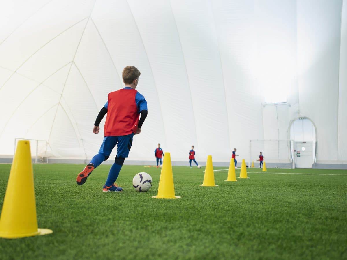 Children during the speed & reaction games block